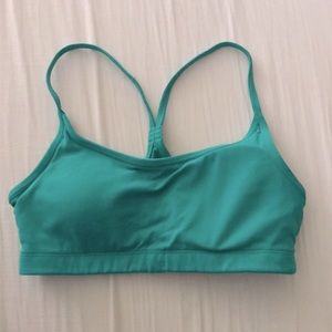 Green sports bra